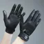 Premier Equine Bordoni Leather Mesh Riding Gloves - Black
